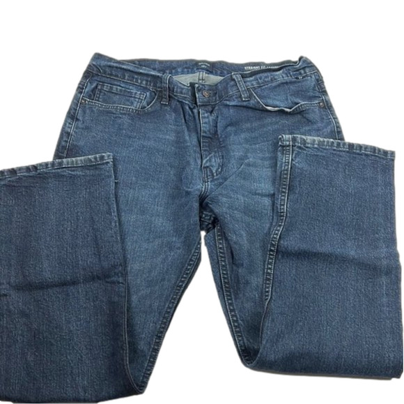 𝅺Men's Nautica Straight Fit Dark Wash Denim Jeans - Picture 1 of 11